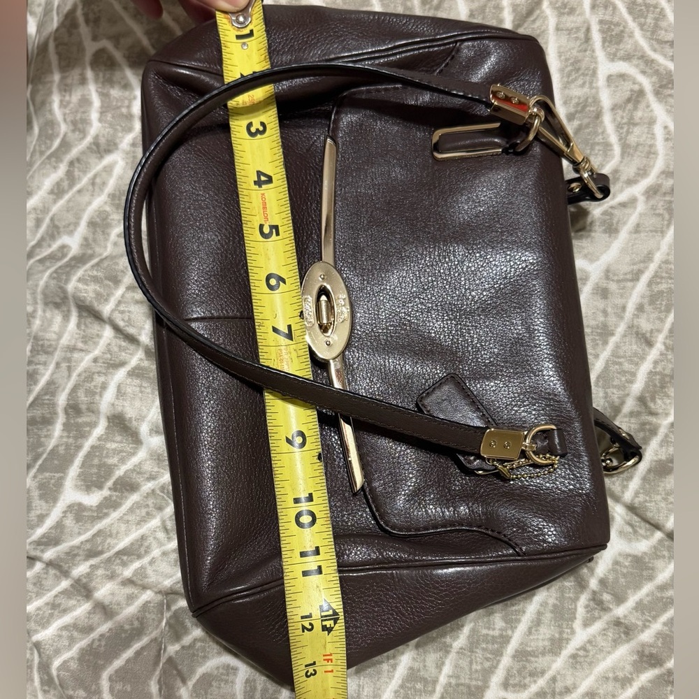 Coach Brown Leather Satchel - Picture 10 of 17